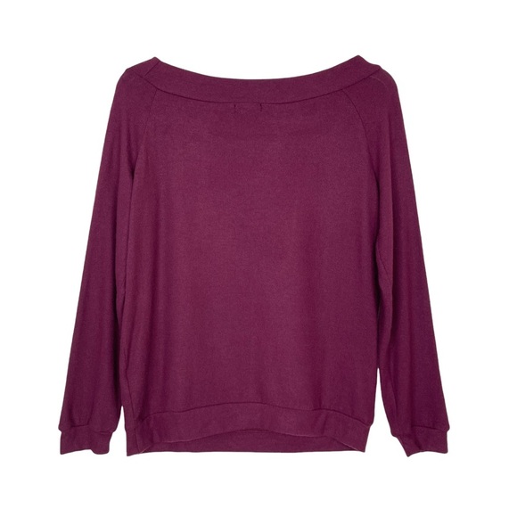Copper Key Plum Long Sleeve Brushed Knit Top, Small - Picture 12 of 12